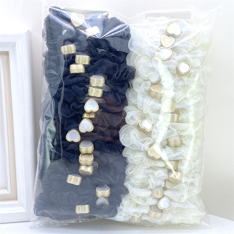 Orden tarjeta 4,0 gruesa pequeña TELA ESCOCESA intestino grueso banda de pelo de las mujeres banda de pelo banda de goma dos yuanes tienda de accesorios para el cabello al por mayor