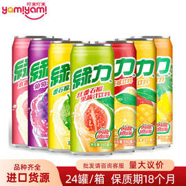 台湾老品牌 绿力果汁490ml 出行逛街聚餐聚会0脂肪休闲进口饮料