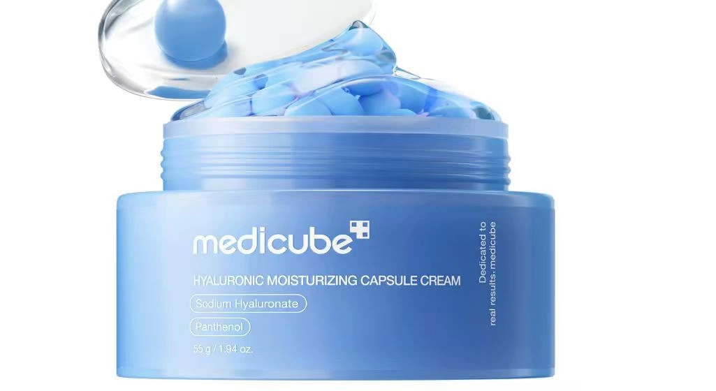 Увлажняющий крем Medicube 55 г, гиалуроновые капсулы для ухода за порами и увлажнения