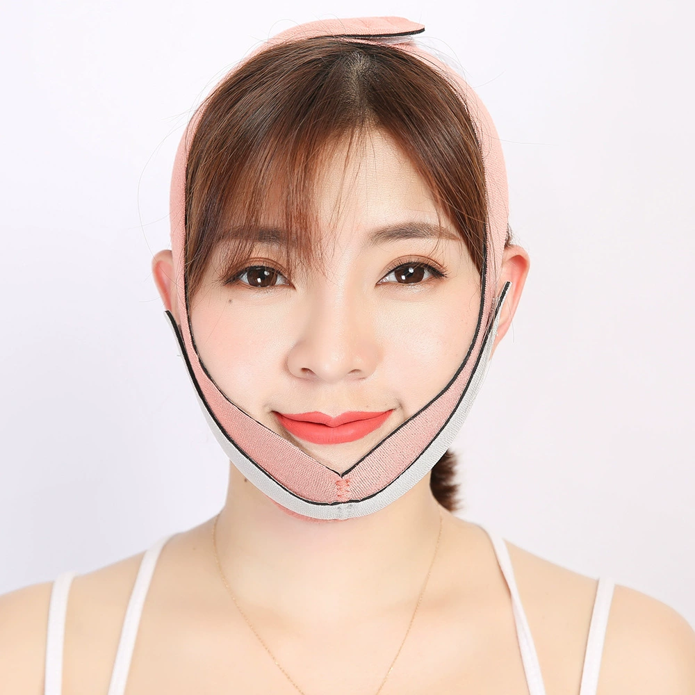 Mask to create small face for face, massager, night pulls up elastic bandage, removes double chin
