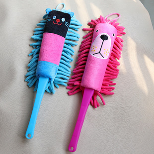 Cross-border chenille dust duster cartoon cute dust cleaning duster feather duster cleaning brush dust