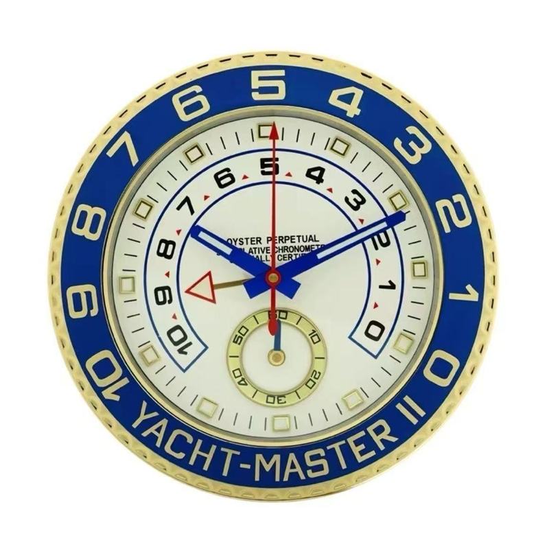 Fashionwallclock劳力水鬼迪通拿格林尼治系列金属14寸挂钟北欧|undefined
