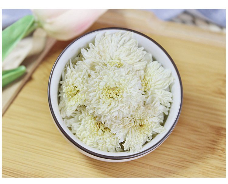 Huangshan White Chrysanthemum Tea 500g Dried Bai Ju Hua Loose Flowers for Brewing in use