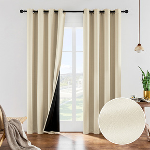 On behalf of the finished product Amazon cross-border full shading brag curtains perforated bedroom living room foreign trade curtains
