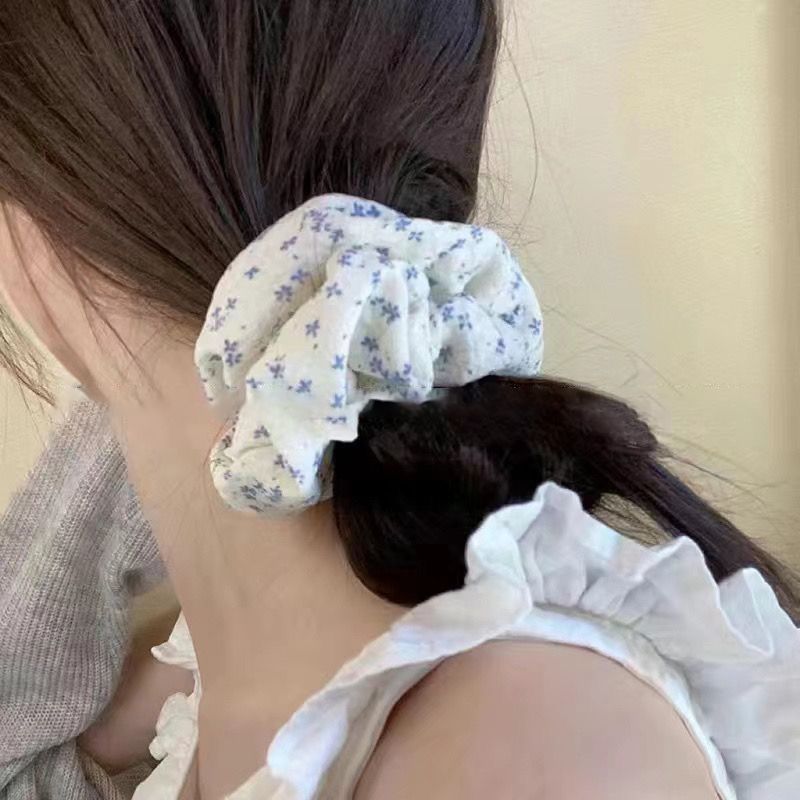 2025新型趙露思同金ヘアリング女性早春百合頭ひもレース大腸輪輪ゴム髪飾り|undefined