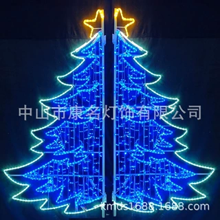 路灯造型 灯杆挂件 2027 流星雨 发光图案灯 节日装饰灯 庆典造型