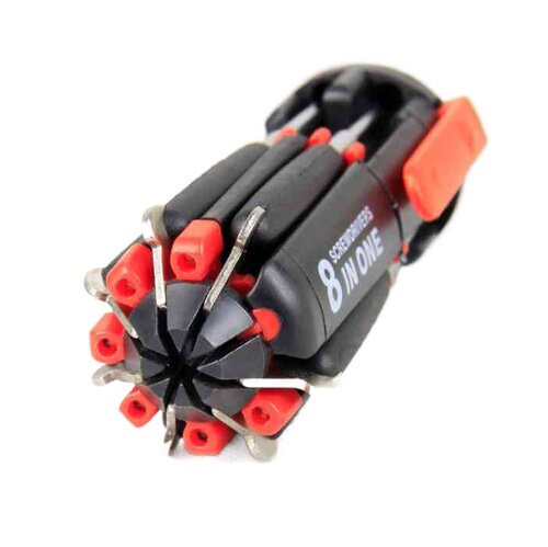 8-in-1 Multi-Function Screwdriver with LED Light Multi-Use Outdoor Set Car Portable Gift Tools Wholesale