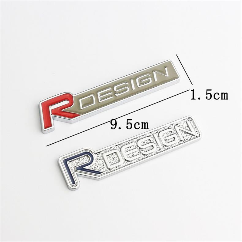 RDESIGN 3D three-dimensional metal car emblem sticker is suitable for Volvo S60L V40 V60 modified car emblems