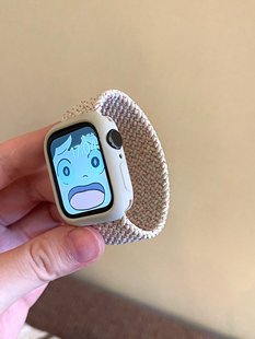 For Apple Watch Strap AppleWatch9 Single Ring Braided S8 Rope Tide Brand Creative iwatch7/6/5/4