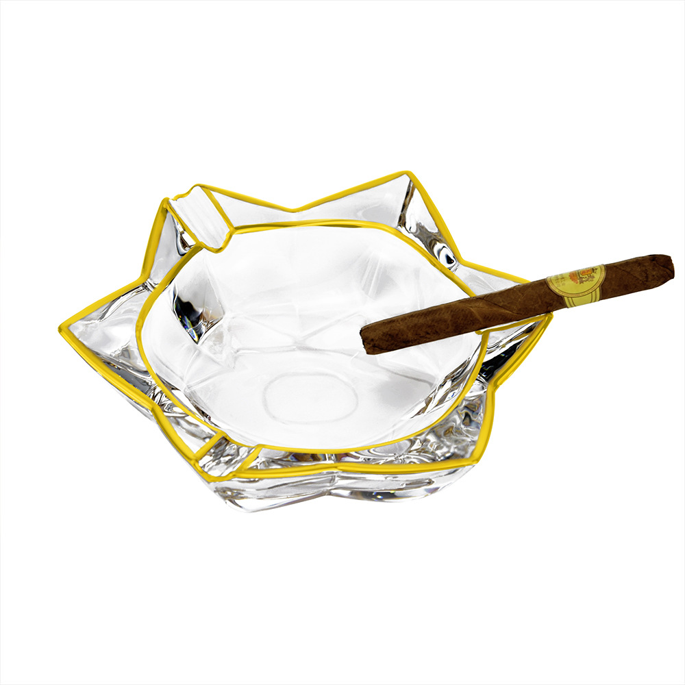 抖音直播带货好物 家居生活馆轻奢摆件 欧式不规则四角烟灰缸家用