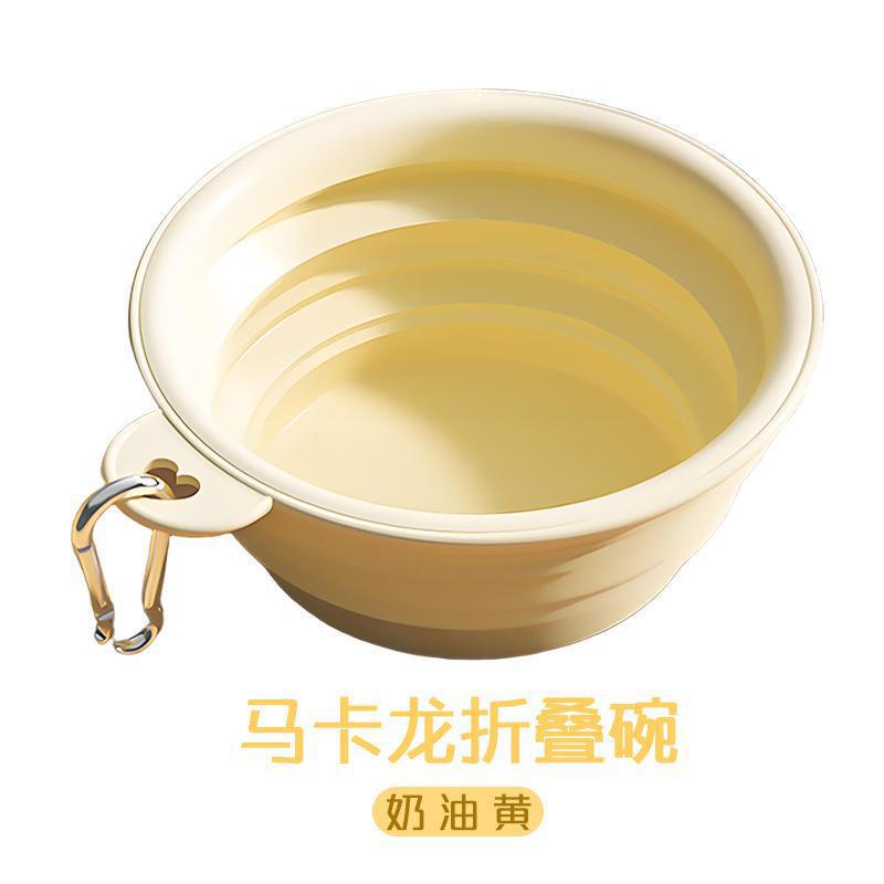 宠物猫狗折叠碗狗盆外出便携式户外喝水碗饮水硅胶狗粮盆狗碗食盆|undefined