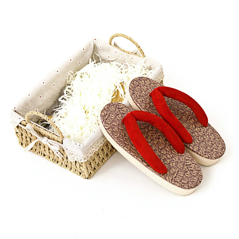 Имитация сабо-косичек, шлепанцы в японском стиле, Нескользящие тапочки на платформе для пар, мужские и женские, летние тапочки, сандалии