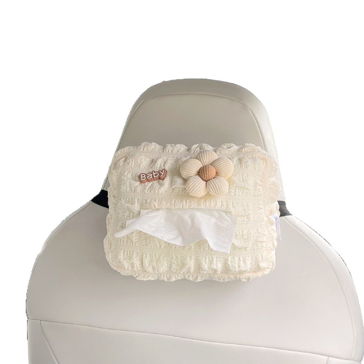 Car Tissue Box, Car Tissue Box, Armrest Box, Sun Visor, Seat Hanging, Cute, Simple, High-End Paper Bag for Women