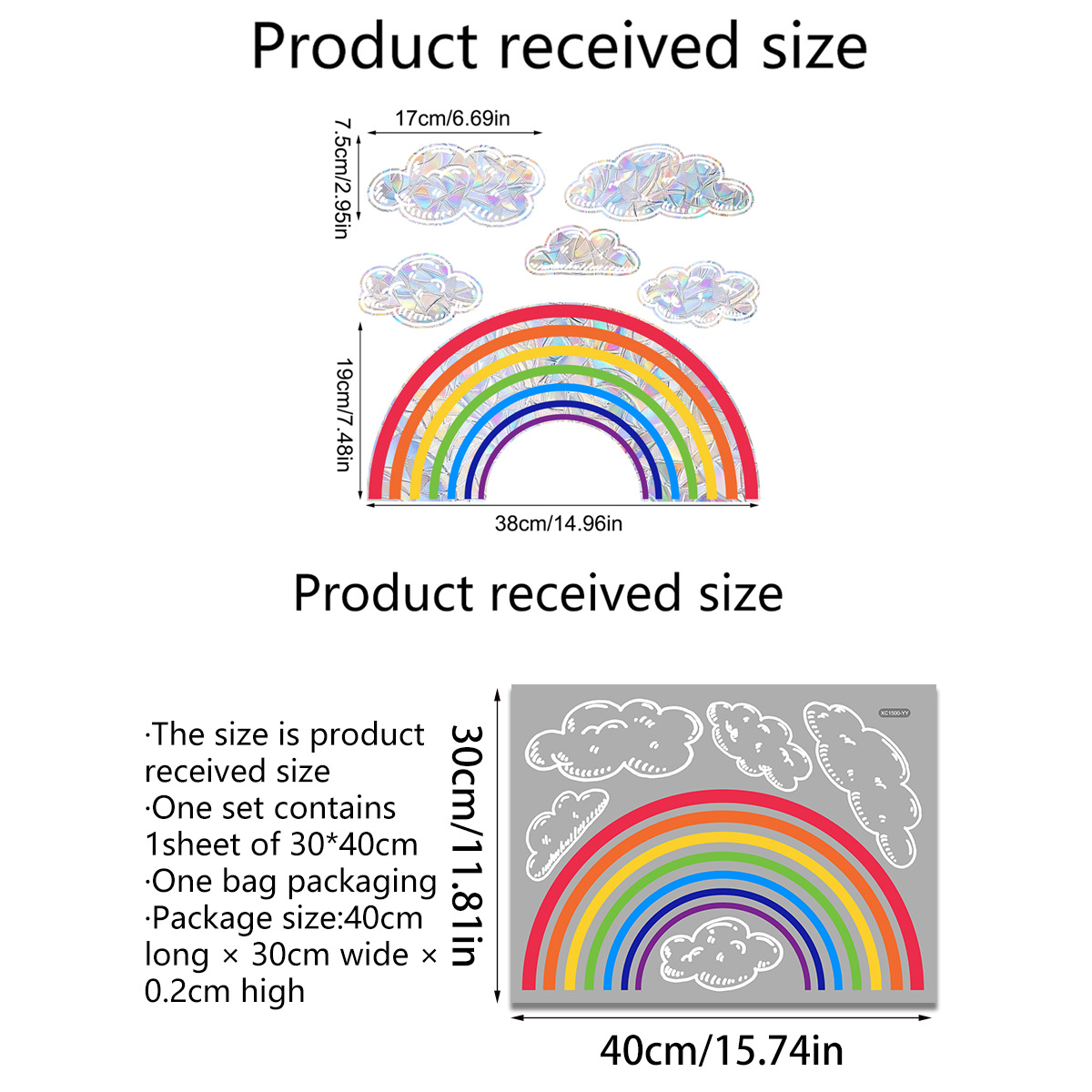 Rainbow Window Sticker Image 1