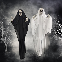 跨境万圣节厂家派对布置户外场地道具用品装挂饰恐怖幽灵骷髅吊鬼