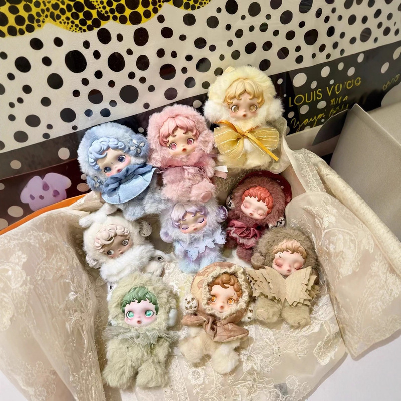 在庫あり 祖国版 光織園 SKULLPANDA 光織園シリーズ SP ビニールぬいぐるみペンダント ブラインドボックス|undefined