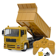 Wireless Remote Control Dump Truck Excavator Construction Transport Truck Earthmover Truck Electric Boy Toy Car Model