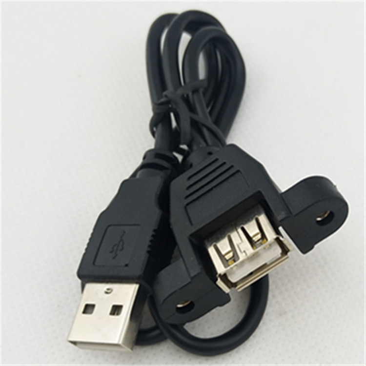 Factory supply braided shield USB A revolution A female data cable with ear nut Factory supply braided shield USB A revolution A female data cable with ear nut