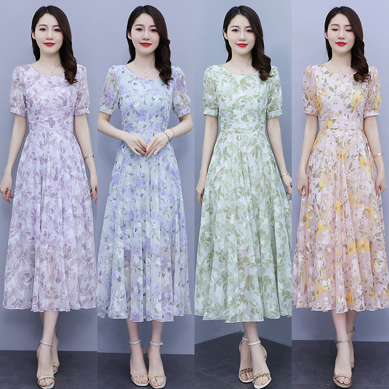 Summer elegant fashionable shiffon brace with a round collar
