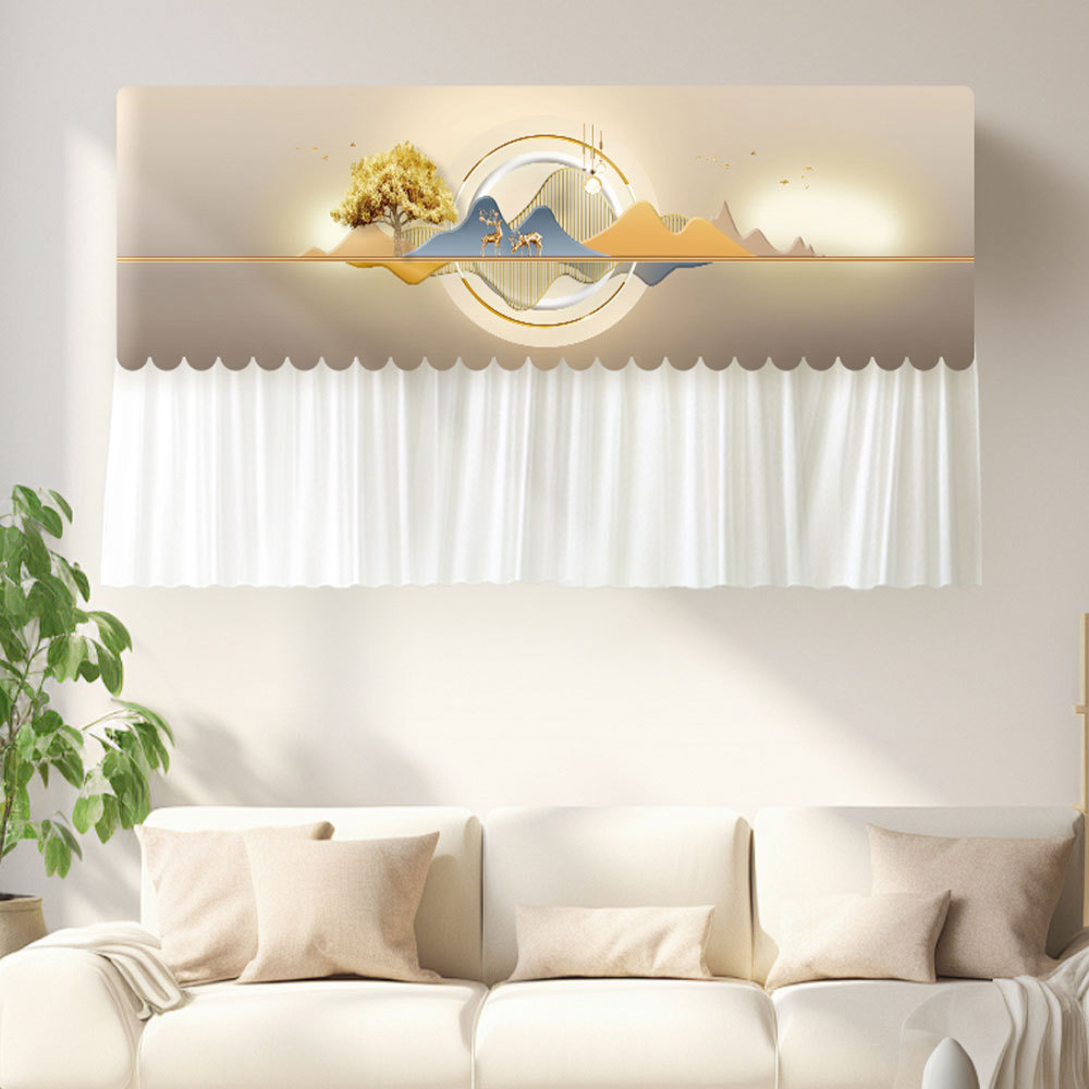 Anti-soplador directo no colgar cortina de aire acondicionado