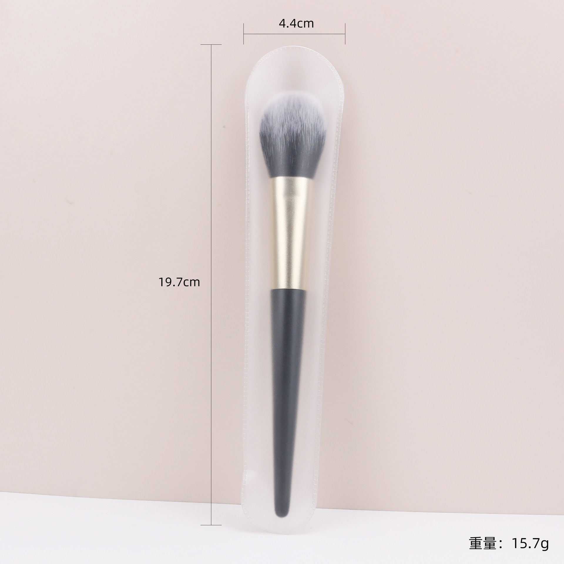 Un solo juego de PVC abierto con cepillo de rubor de llama transfronteriza