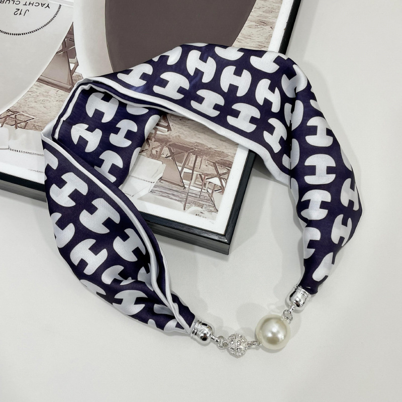 Nueva bufanda magnética hebilla collar decoración del cuello bufanda perezosa bufanda multifuncional de las mujeres bufanda de alta calidad correa de muñeca perezosa