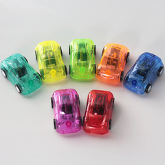 Transparent pull-back car sedan educational children's toy car model micro-business offline cross-border small gift wholesale