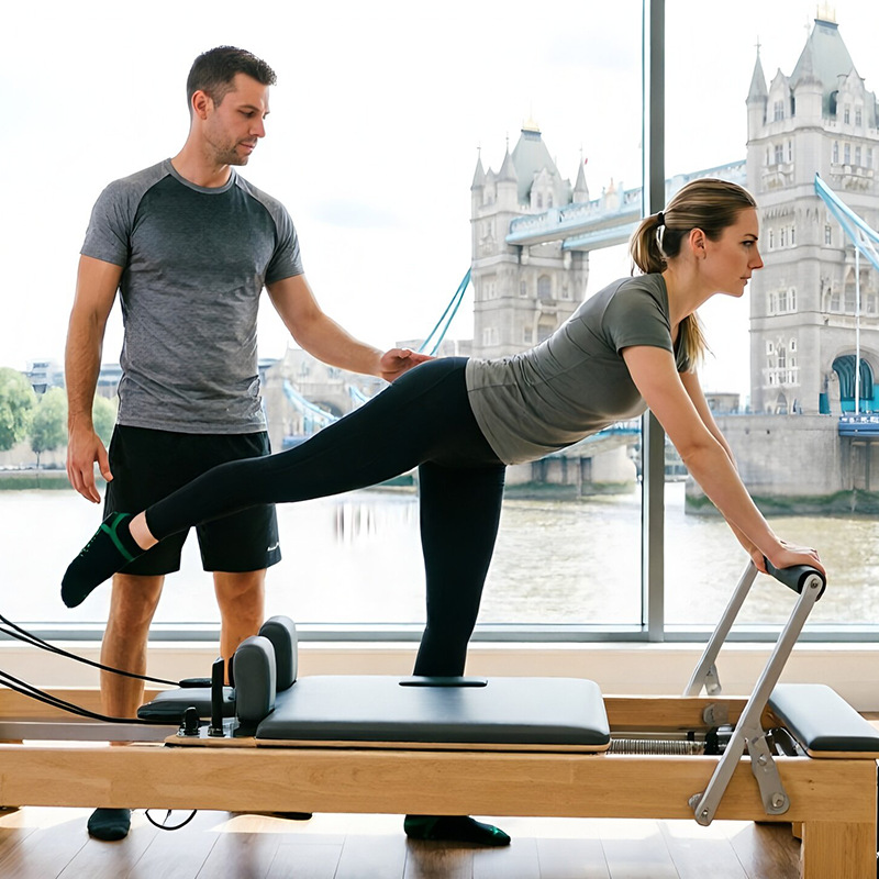 [Artículo de alta demanda] Calcetines de yoga antideslizantes para entrenamiento de Pilates en estudio profesional, de tela de rizo peinado, para hombres y mujeres image 6