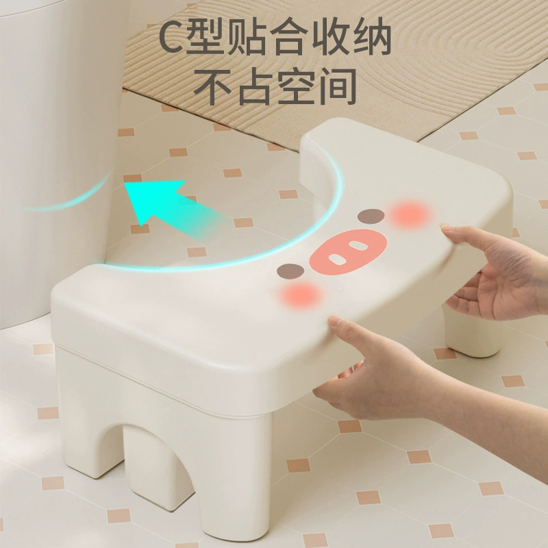 Утолщенный унитаз табуретка для ног Туалет сидячий табурет Туалет Домашняя детская дерьма табурка для ног милый