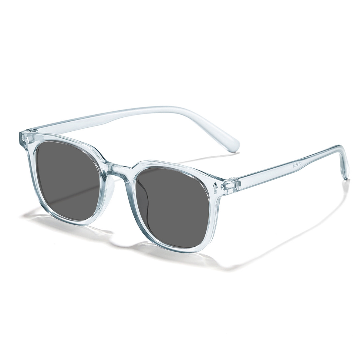 Espejo plano con clavos de arroz cuadrado retro nuevo estilo transfronterizo Gafas de sol para exteriores con sentido avanzado de la moda coreana