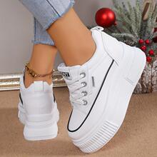 M 74204 Leather Platform White Shoes �ɸ�С��Ь