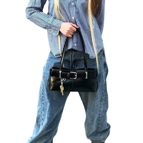 2025 Korean niche design bag online bestseller crossbody handbag shoulder bag underarm bag with belt buckle, Korean women's bag