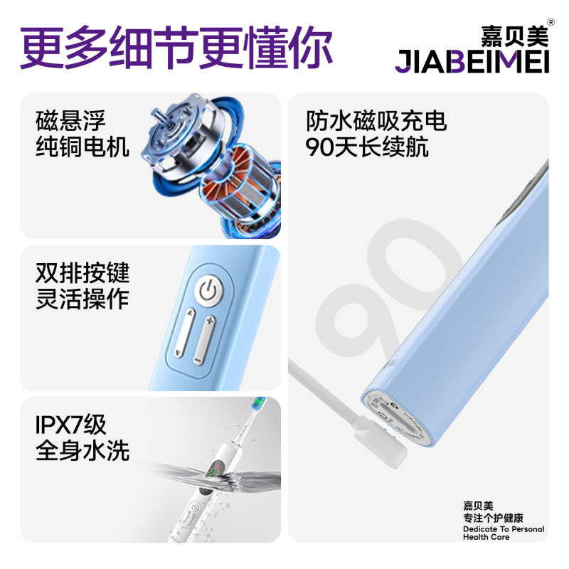 跨境爆款智能电动牙刷全自动声波礼盒套装青少年显示屏牙刷洁牙器|undefined