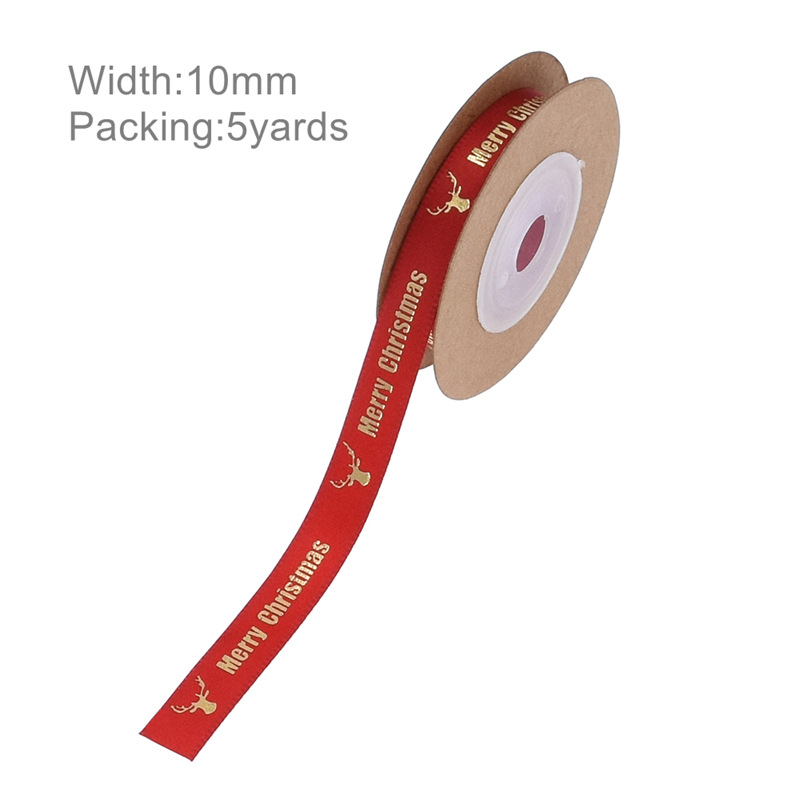 16 transfronteriza AliExpress cinta de Navidad cinta impresa embalaje de regalo Navidad cinta decorativa 5 yardas en stock