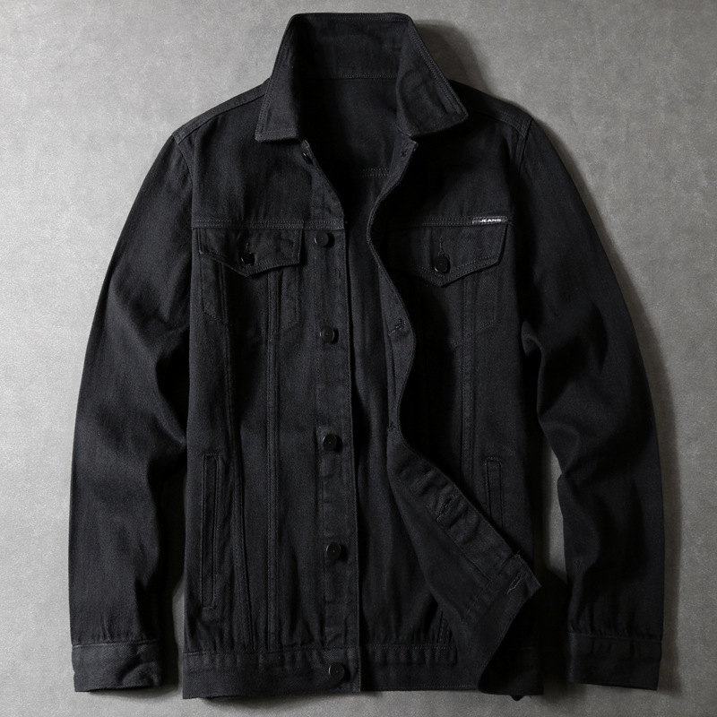 Autumn white denim Japanese trend jacket for leisure