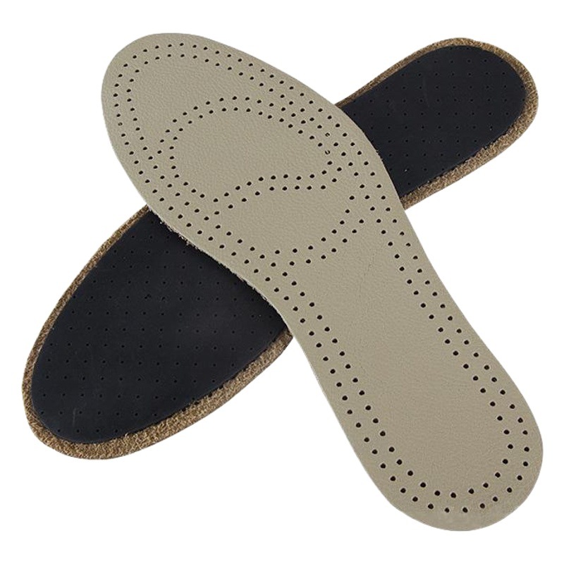Factory Direct Supply of Summer Cowhide Insoles, Anti-Odor Shock-Absorbing Pads, First-Layer Cowhide Genuine Leather Latex Insoles, Men's and Women's Shoe Accessories