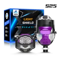 S25 новая 2.5inch бифокальная линза с двойным прямым лучом лазерного эффекта, автомобильная светодиодная фара, супер яркая, дальний и ближний свет, 12 В