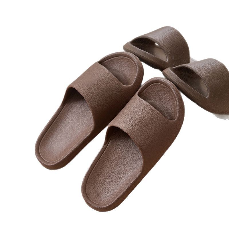 Pantuflas de EVA con textura de cuero de alta gama, pantuflas elegantes para mujeres y parejas, adecuadas para el hogar, interiores, dormitorios y para el baño.