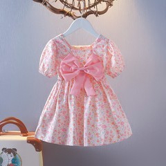 女童公主連衣裙兒童夏裝2023年新款公主裙韓版洋氣小女孩寶寶裙子