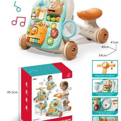 Cross-Border Baby Walker Toy Baby Multi-Functional Variable Learning Table Stroller Walker Amazon Best Seller