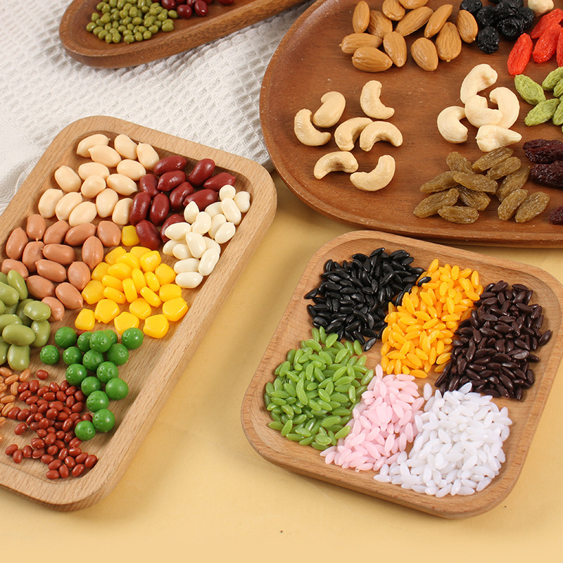 1:1 Simulated Grains 100g Packed Simulated Food Red Dates, Lotus Seeds, Corn, Rice, Peanuts and Soybean Models