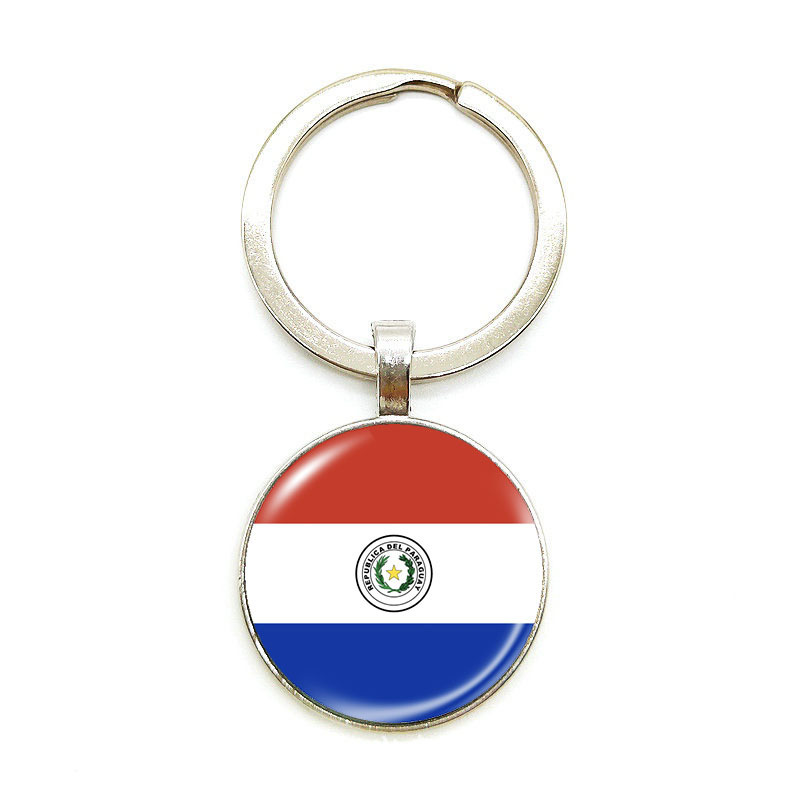 Copa del Mundo 2026 llaverera 48 banderas nacionales insignia colgante Estados Unidos, Canadá, México nuevos productos transfronterizos llaves de metal creativas