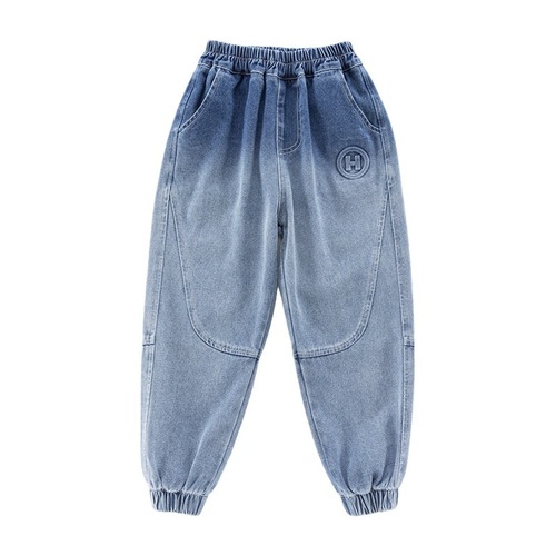 Children's clothing, boys' jeans, spring and autumn 2024 new boys' pants, children's casual pants, trousers, medium and large children's leggings