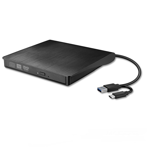 USB3.0/TYPE-C dual interface external optical drive tray type recorder universal brushed mobile DVD player