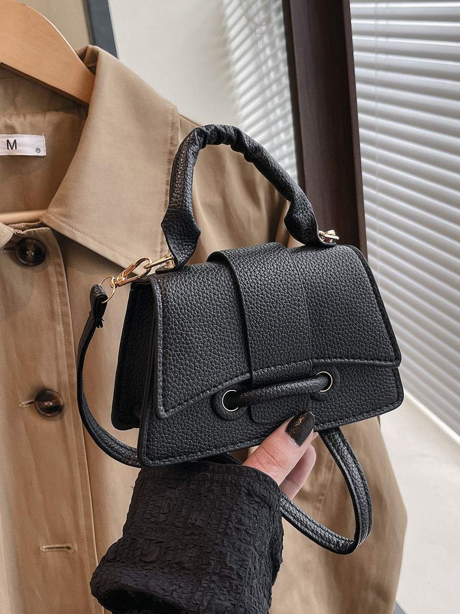 Women's Crossbody Bag, Small PU Square with Stitching and Magnetic Closure | Casual Travel