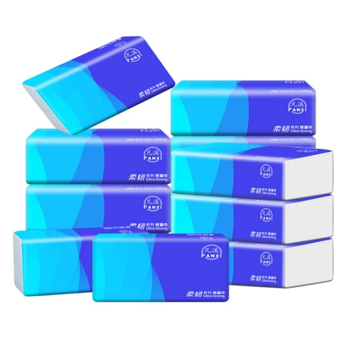 Manufacturer 30 packs whole box wholesale tissue paper handkerchief household affordable pack toilet paper pull-out wood pulp facial tissue
