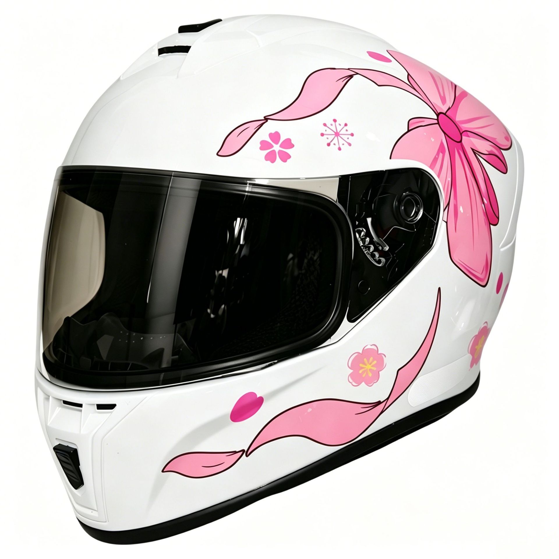3C certified motorcycle helmet with personalized patterns, suitable for all seasons, electric vehicle riding helmet, safe and comfortable full-face helmet