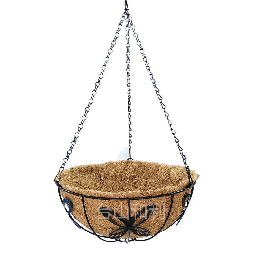 Прямая вставка с фабрики искусственный цветок Кокосовая пальма подвесная корзина подвесной горшок Кокосовая одежда Цветочная корзина подвесная корзина садовые украшения подвесная корзина