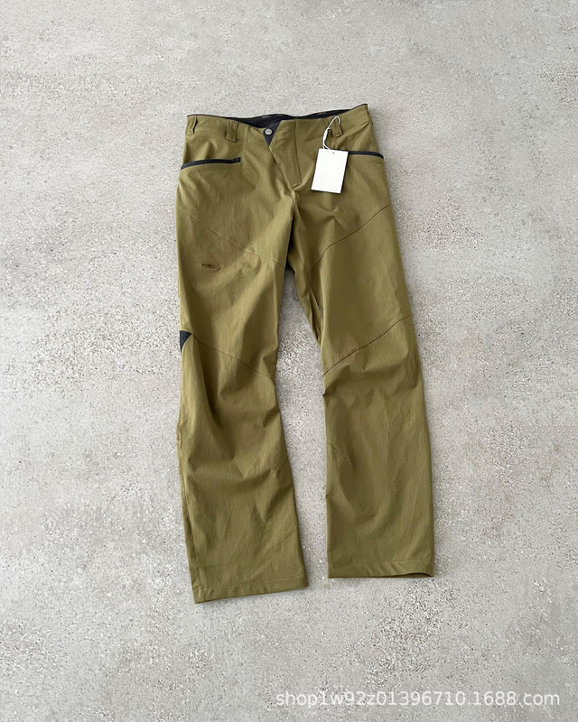 平替鼠家春秋ソフトシェルパンツ男刺繍標戸外機能防風弾力速乾ズボン徒歩登山ズボン|undefined