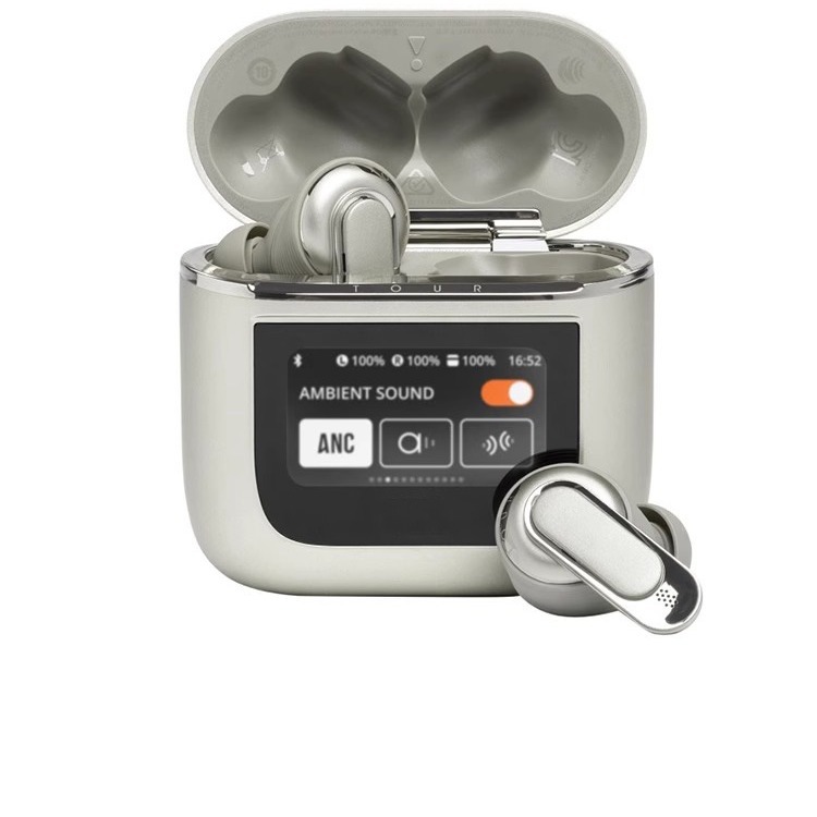 Aplicable a JBL V8 almacén de pantalla a color inteligente inalámbrico en la oreja reducción de ruido activa auriculares Bluetooth auriculares de negocios